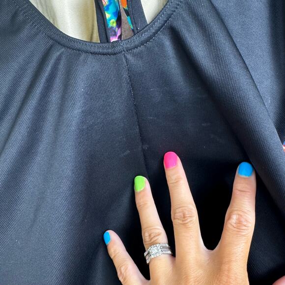 Miraclesuit Size 10 One Piece Tummy Control Bundle Seaglass Escape Night Large - Picture 9 of 16